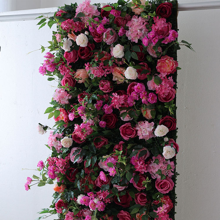 High Density Single Panel Artificial Flowers Wedding Supplier Centerpiece Flower with Free Combination
