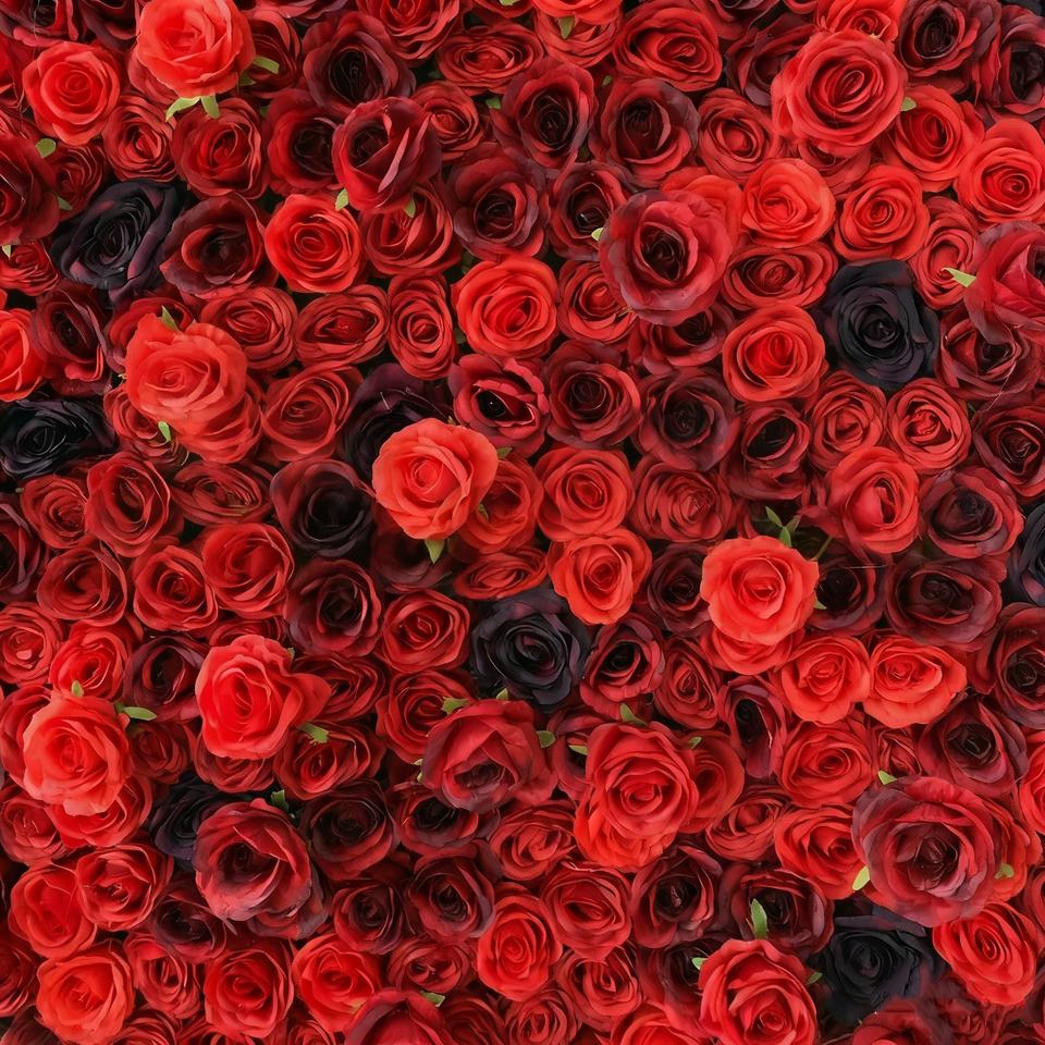 Fabric Flower Wall Artificial Flower Popular Background Wall Hydrangea Embroidery Wedding Display Storefront Decoration