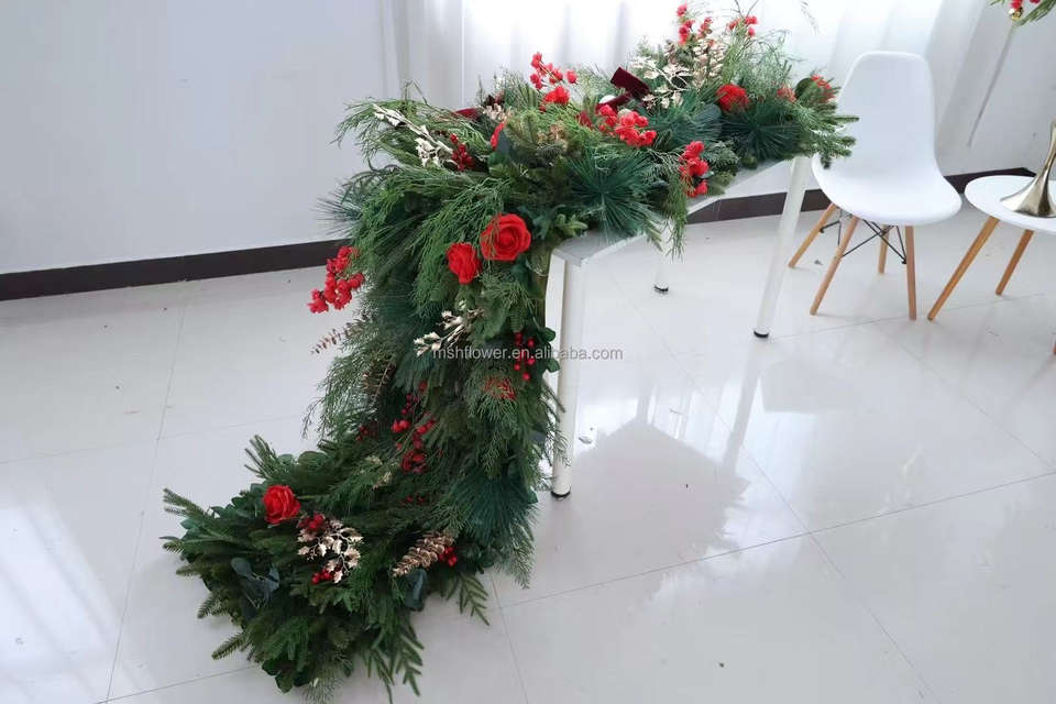 Wedding Event Party Realistic Flower Wall Backdrops Handmade 5D Flower Arrangements Centerpiece Decorations