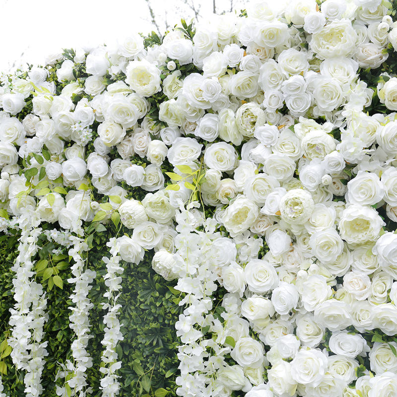 Wedding Decoration Flower Wall Background Green Wall Wedding Outdoor Lawn Decoration Artificial Flower