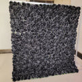 High Quality Silk Pure Black Rose Backdrop Panel Artificial Flower Wall for Event Decoration