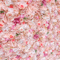 8 X 8ft Flower Arrangement Pink Wedding Flower Wall Roll up Artificial Flower Backdrop Wall for Wedding Home Decoration