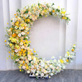 Moon Floral Set for Wedding Decorations Live Streaming Background Window Artificial Flower Wedding Gift Set