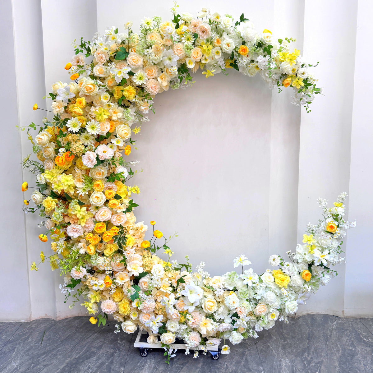 Moon Floral Set for Wedding Decorations Live Streaming Background Window Artificial Flower Wedding Gift Set