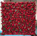 Beautiful Red Rose Artificial Flower Wall Panels 10*10ft for Wedding Party Event Restaurant Backdrop