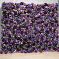 Purple Luxury Artificial Flower Wall Roses Hydrangea Backdrop for Wedding Photo Booth Studio Party Event Decor