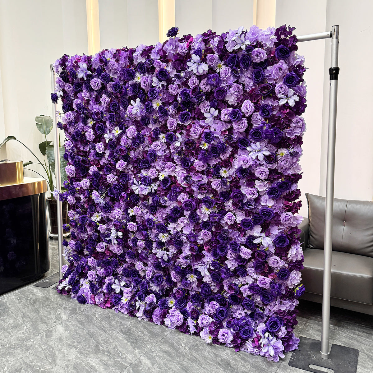 Wedding Flower Wall 5d Artificial Luxury Flower Wall Backdrop Roll up Flower Wall 8x8 Panel Silk for Decoration